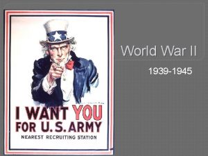 World War II 1939 1945 WWII The war