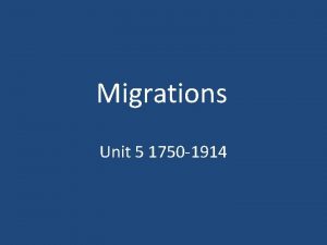 Migrations Unit 5 1750 1914 Bantu Migrations Bantus