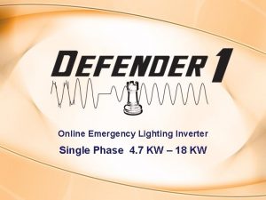 Online Emergency Lighting Inverter Single Phase 4 7