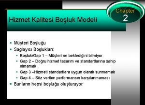 Chapter Hizmet Kalitesi Boluk Modeli Mteri Boluu Salayc