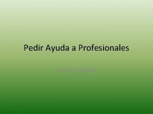 Pedir Ayuda a Profesionales Pasos a Seguir CMO