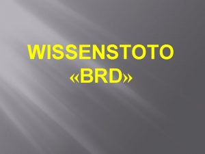 WISSENSTOTO BRD Die Fragen ber die Bundesrepublik Deutschland