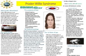 PraderWillie Syndrome What is praderwilli syndrome PraderWilli syndrome