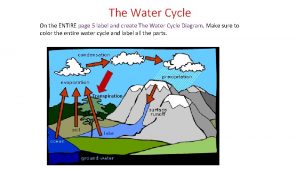 The Water Cycle On the ENTIRE page 5