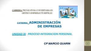 CARRERA TECNICATURA UNIVESITARIA EN GESTION EMPRESAS TURISTICAS CATEDRA