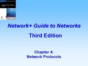Network Guide to Networks Third Edition Chapter 4