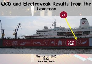 QCD and Electroweak Results from the Tevatron 21