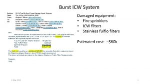 Burst ICW System Subject Date From To CC