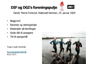 Dansk Tennis Forbund Nationalt Seminar 25 januar 2020