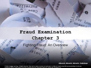 Fraud Examination Chapter 3 Fighting Fraud An Overview