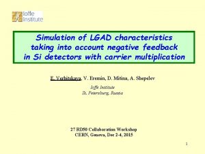 Simulation of LGAD characteristics taking into account negative