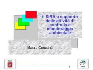 il SIRA a supporto delle attivit di controllo