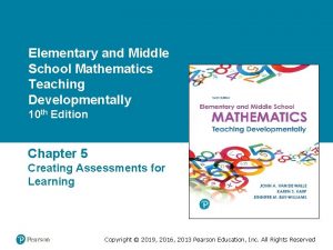 Elementary and Middle School Mathematics Teaching Developmentally 10