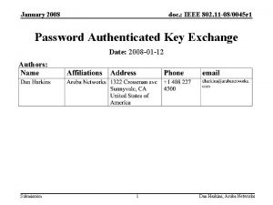 January 2008 doc IEEE 802 11 080045 r