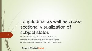1 Longitudinal as well as crosssectional visualization of