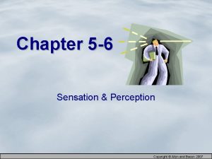 Chapter 5 6 Sensation Perception Copyright Allyn and