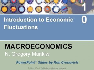 Introduction to Economic Fluctuations MACROECONOMICS N Gregory Mankiw