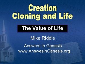 The Value of Life Mike Riddle Answers In