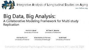 www ialsa org Big Data Big Analysis A