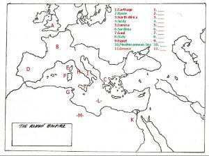 1 Carthage 2 Rome 3 North Africa 4