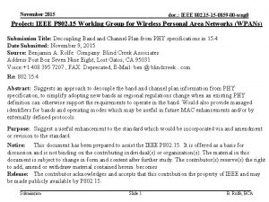 November 2015 doc IEEE 802 15 15 0859