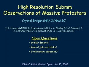 High Resolution Submm Observations of Massive Protostars Crystal