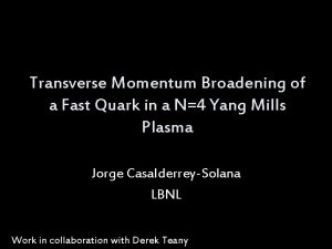 Transverse Momentum Broadening of a Fast Quark in