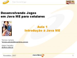 Projeto Conceitual de Jogos Desenvolvendo Jogos em Java