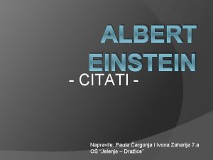 Einstein citati