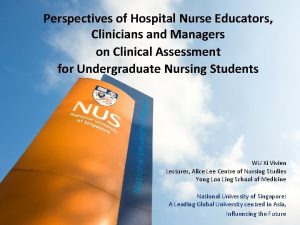 Perspectives of Hospital Nurse Educators Clinicians and Managers