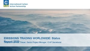 TITELMASTERFORMAT BEARBEITEN Status EMISSIONS TRADING WORLDWIDE Report 2020