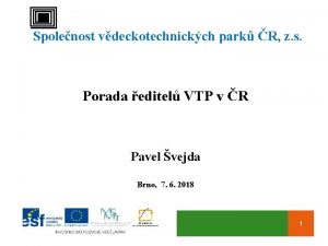 Spolenost vdeckotechnickch park R z s Porada editel