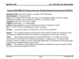 September 2016 doc IEEE 802 15 16 0622