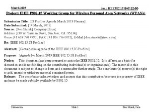 March 2019 doc IEEE 802 1519 0122 00