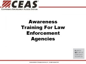 Awareness Training For Law Enforcement Agencies Business Network