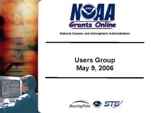 National Oceanic and Atmospheric Administration Users Group May