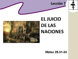 Mateo 25:31-34