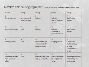 November p Neglespretten Mob 45 83 02 71