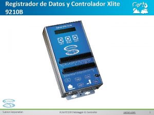 Registrador de Datos y Controlador Xlite 9210 B
