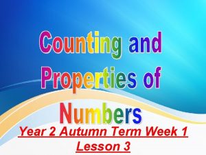 Year 2 Autumn Term Week 1 Lesson 3