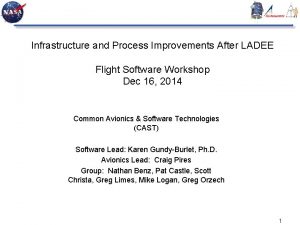 Infrastructure and Process Improvements After LADEE Flight Software