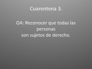 Cuarentena 3 OA Reconocer que todas las personas