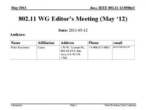 May 2012 doc IEEE 802 11 120586 r