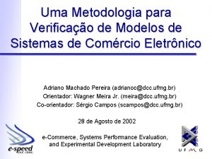 Uma Metodologia para Verificao de Modelos de Sistemas