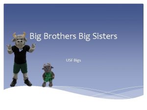 Big Brothers Big Sisters USF Bigs Mission Statement