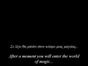 Copperfield Copperfields illusion I knew the choice you