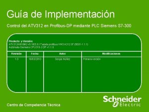 Gua de Implementacin Control del ATV 312 en