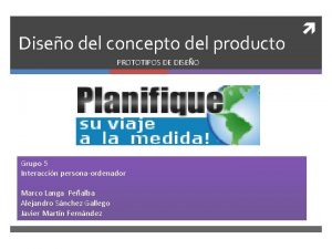 Diseo del concepto del producto PROTOTIPOS DE DISEO