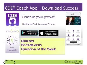 CDE Coach App Download Success Quizzes Pocket Cards