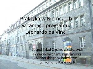 Praktyka w Niemczech w ramach programu Leonardo da